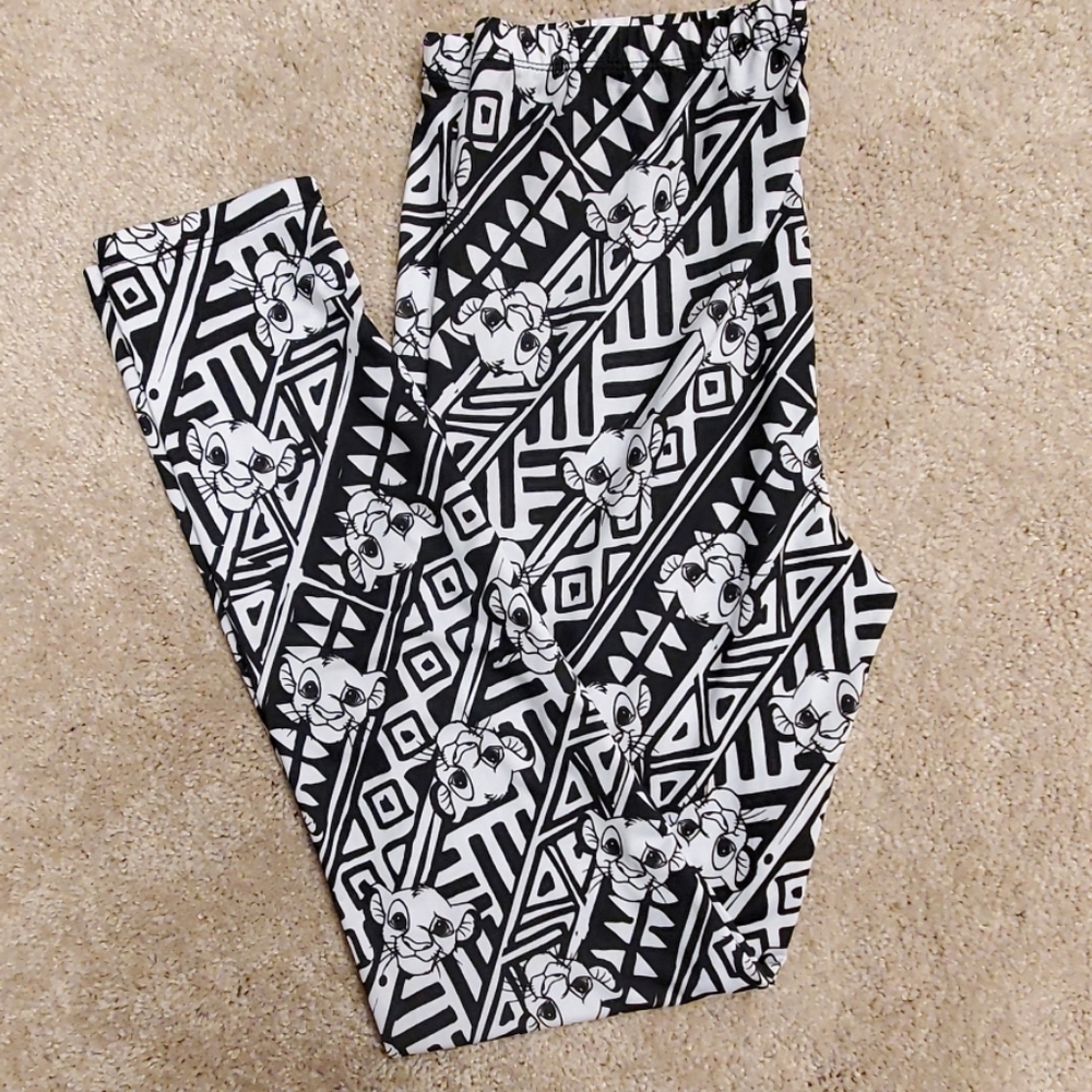Disney's JRS Leggings Lion King Black/white XL